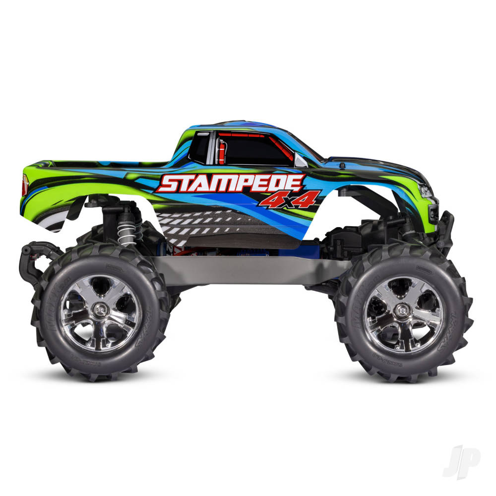 Blue Stampede 4X4 1:10 4WD RTR Electric Monster Truck (+ TQ 2-ch, XL-5, Titan 550, 7-Cell NiMH, DC charger, LED lights)