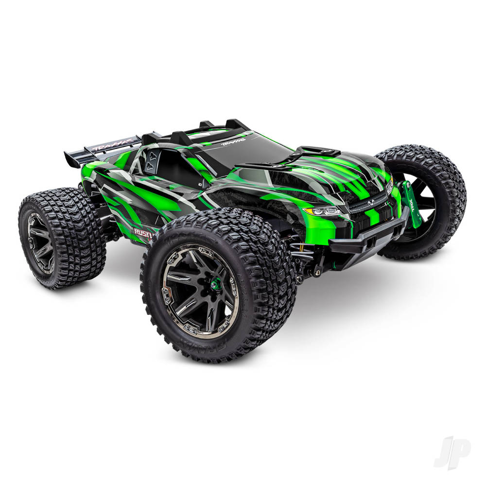 Rustler Ultimate 4X4 VXL 1:10 4WD RTR Brushless Electric Monster Truck, Green (+ TQi 2-ch, TSM, VXL-3s, Velineon 3500kV)