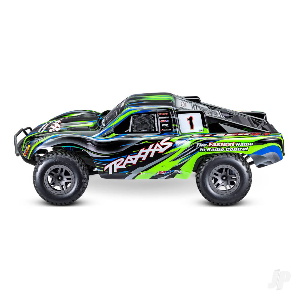 Slash 4X4 BL-2S 1:10 4WD RTR Short Course Truck, Green (+ TQ 2-ch, BL-2s, 3300kV)