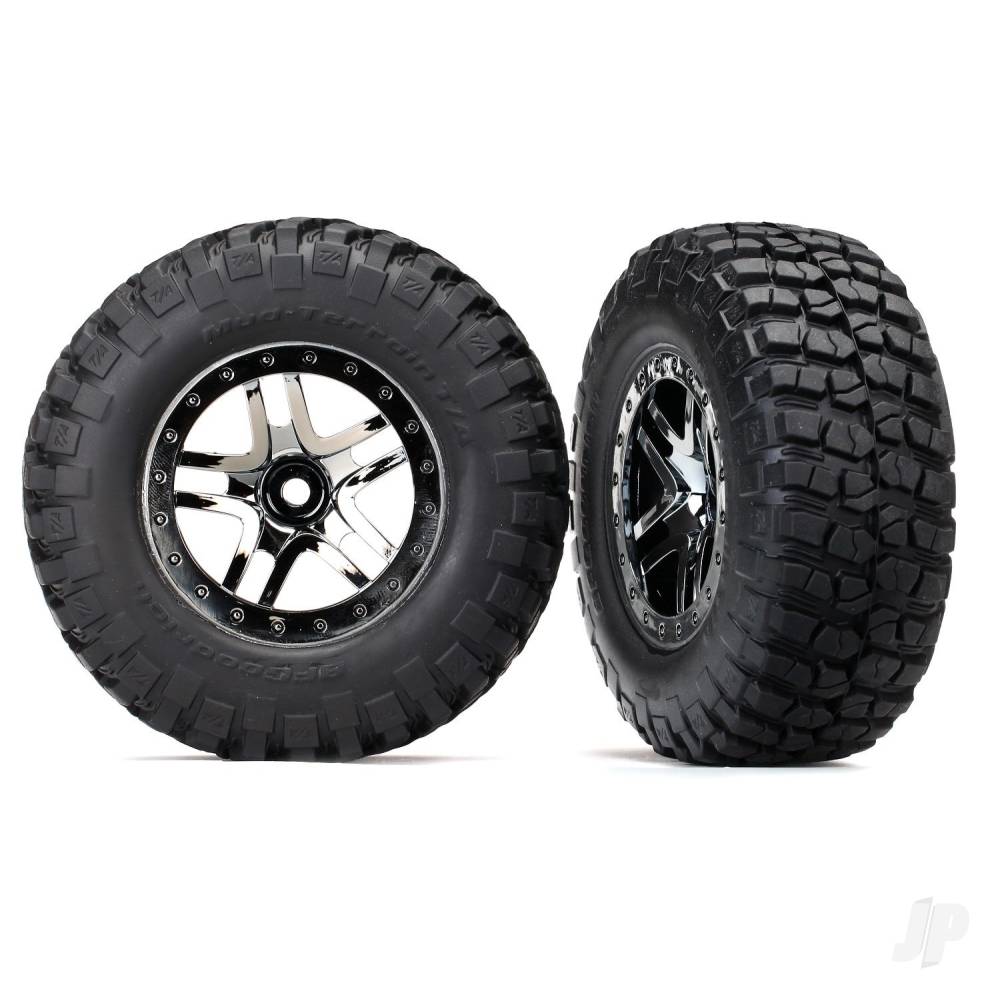 Tyres and Wheels, Assembled Glued BFGoodrich Mud-Terrain T / A KM2 Tyres (2 pcs)