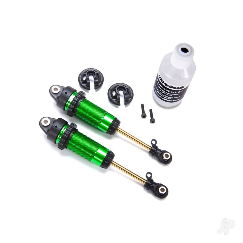 Shocks, GTR XX-Long Green-anodised, PTFE-coated bodies with TiN shafts (fully assembled, with out springs) (2 pcs)