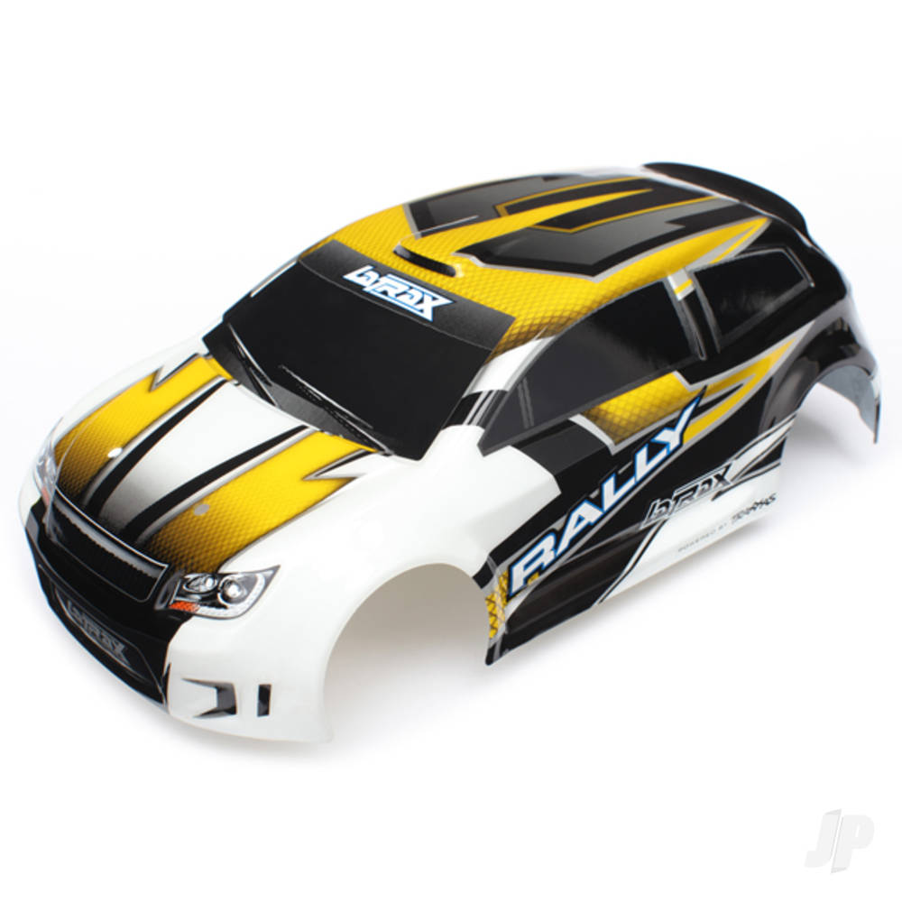 Body, LaTrax 1:18 Rally, yellow (painted) / decals