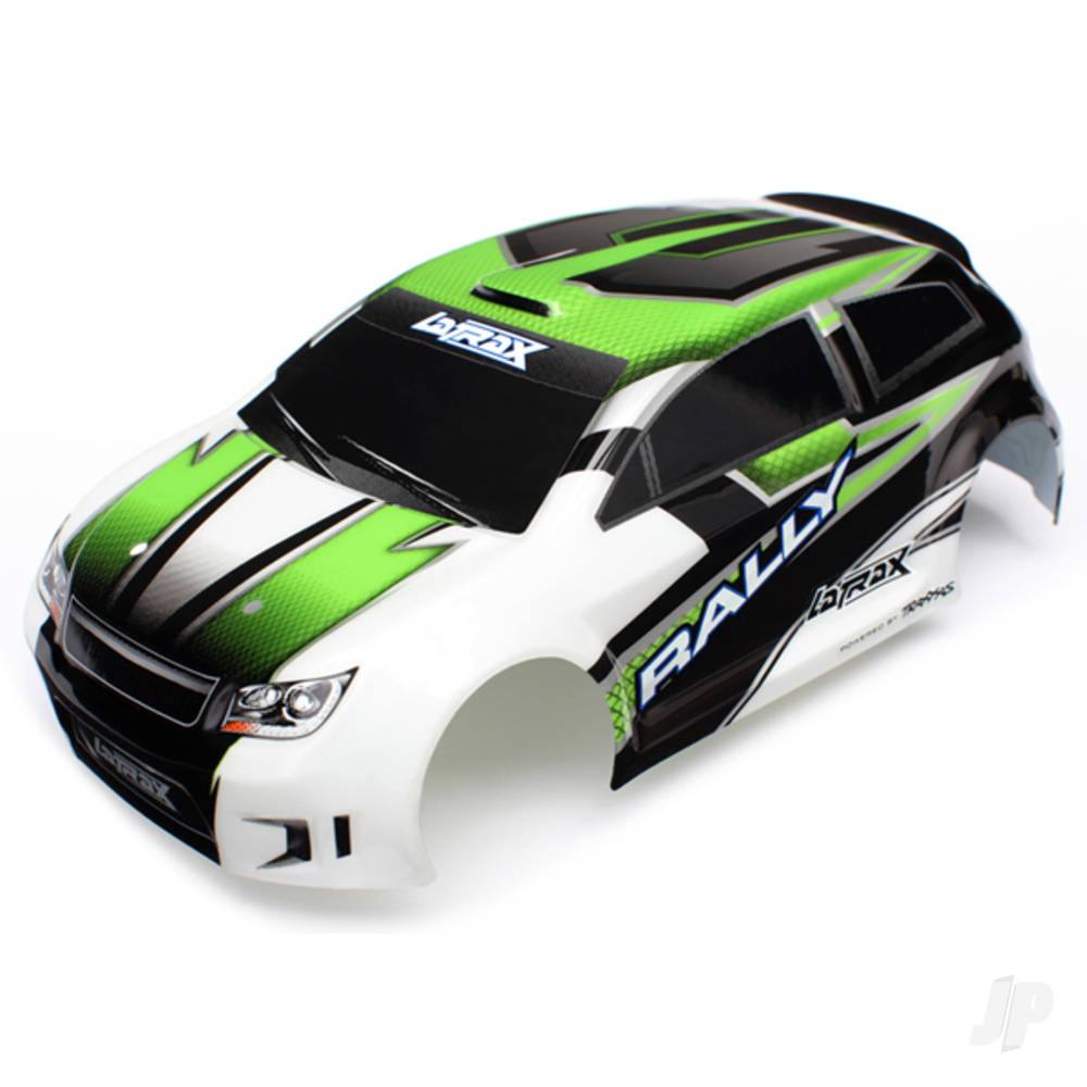 Body, LaTrax 1:18 Rally, Green (painted) / decals