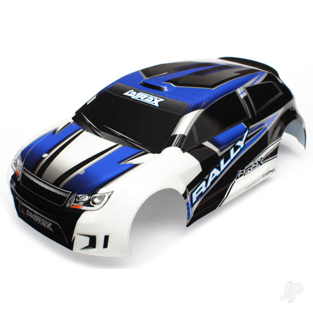 Body, LaTrax 1:18 Rally, Blue (painted) / decals