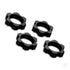 Traxxas Wheel nuts, splined, 17mm, serrated (black-anodised) (4 pcs)