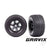 TRAXXAS Tyres & wheels, assembled, glued (X-Maxx black wheels, Gravix Tyres, foam inserts) (left & right)