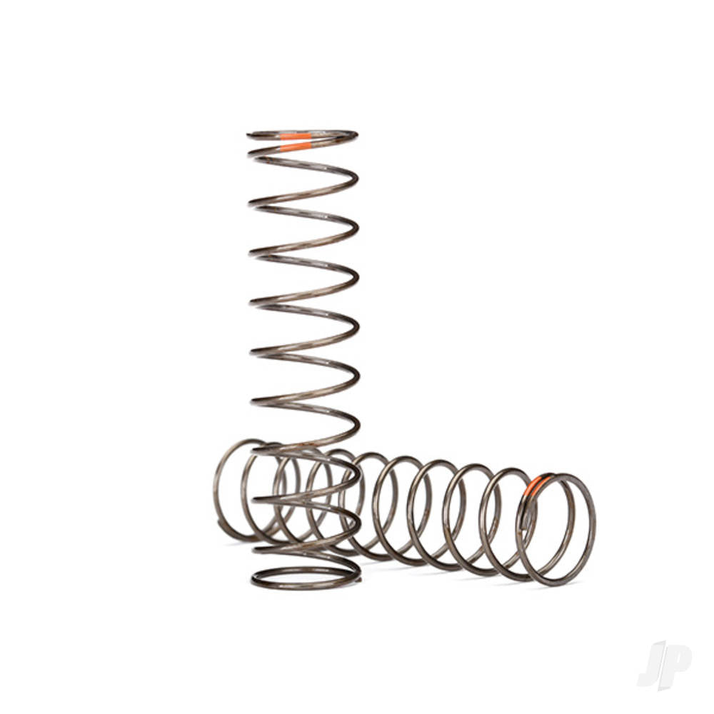 Springs, shock (natural finish) (GTS) (0.39 rate, orange stripe) (2 pcs)