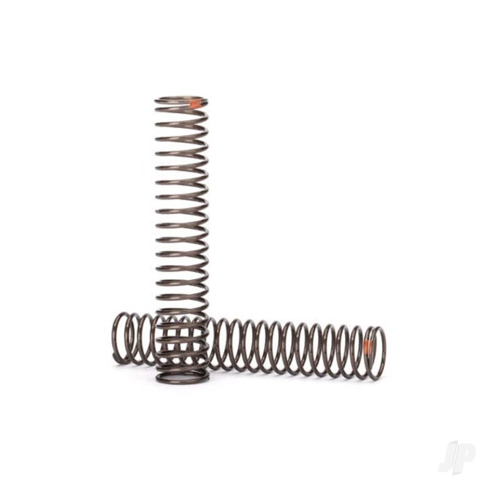 Springs, shock, Long (natural finish) (GTS) (0.39 rate, orange stripe) (for use with TRX-4 Long Arm Lift Kit)