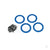 Beadlock rings, Blue (2.2in) (Aluminium) (4 pcs) / 2x10 CS (48)