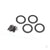 Beadlock rings, black (1.9in) (Aluminium) (4 pcs) / 2x10 CS (48)