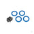 Beadlock rings, Blue (1.9in) (Aluminium) (4 pcs) / 2x10 CS (48)