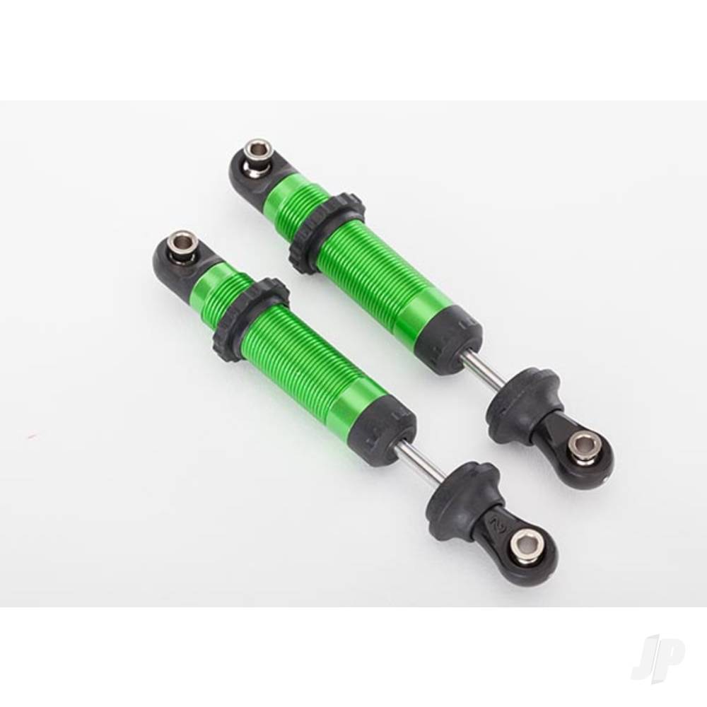 Shocks, GTS, aluminium (Green-anodised) (assembled with spring retainers) (2 pcs)