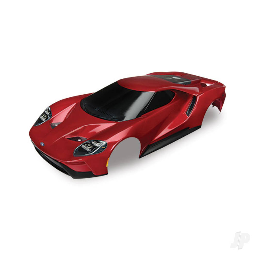 Body, Ford GT, Red (painted, decals applied) (tail lights, exhaust tips, &amp; mounting hardware (part #8314) sold separately)