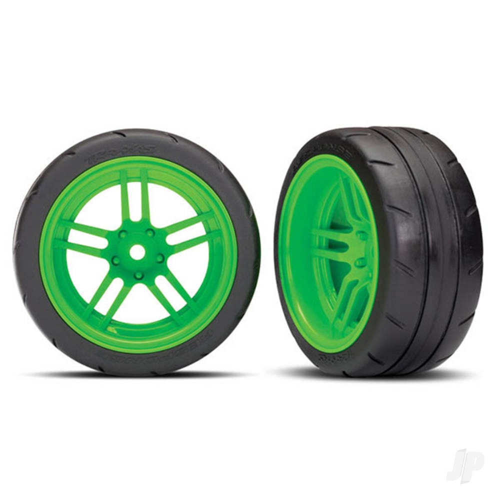 Tyres and Wheels, Assembled Glued 1.9in Response Tyres (Extra Wide, Rear) (2 pcs)