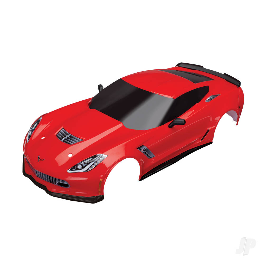 Body, Chevrolet Corvette Z06, Red (painted, decals applied)