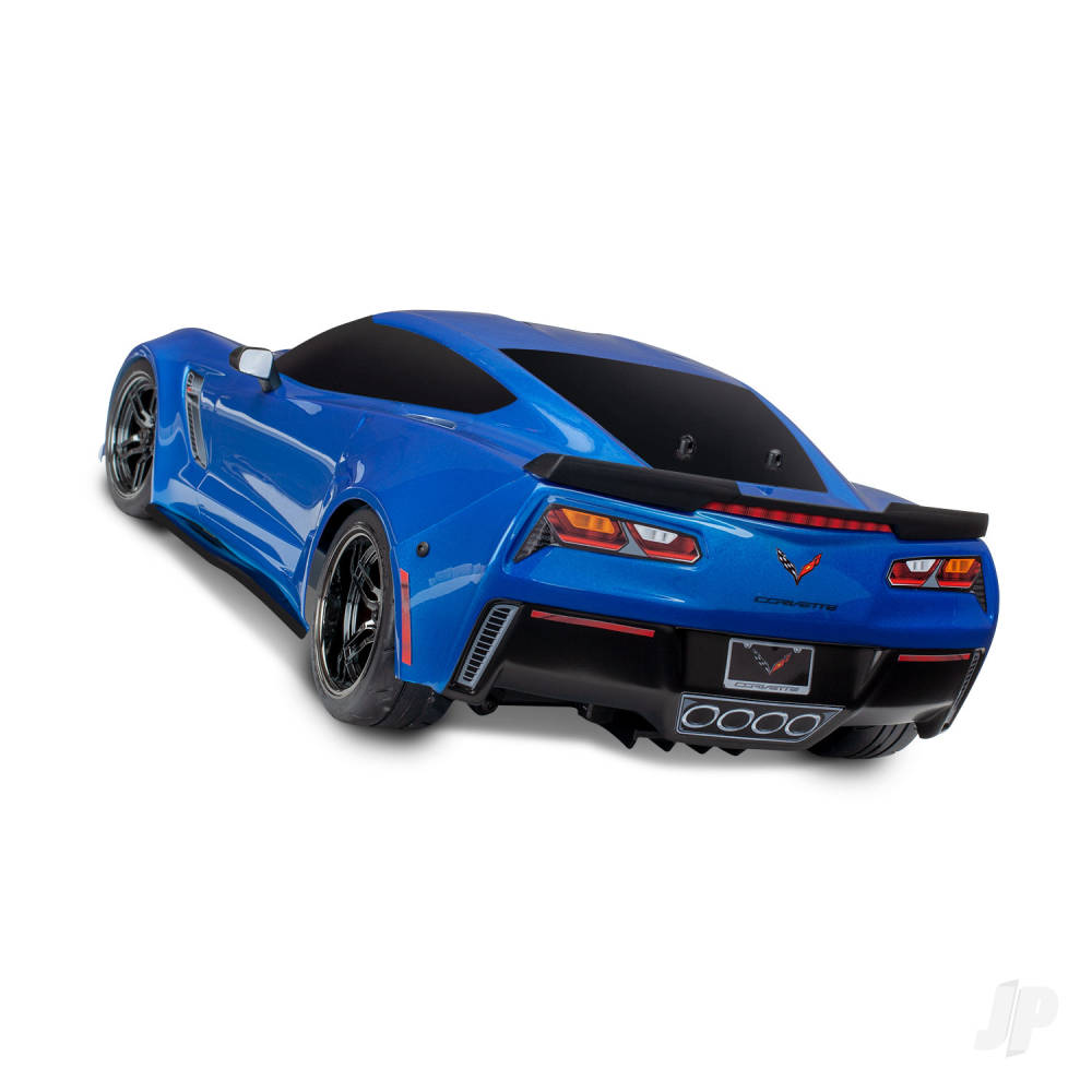 Body, Chevrolet Corvette Z06, Blue (painted, decals applied)