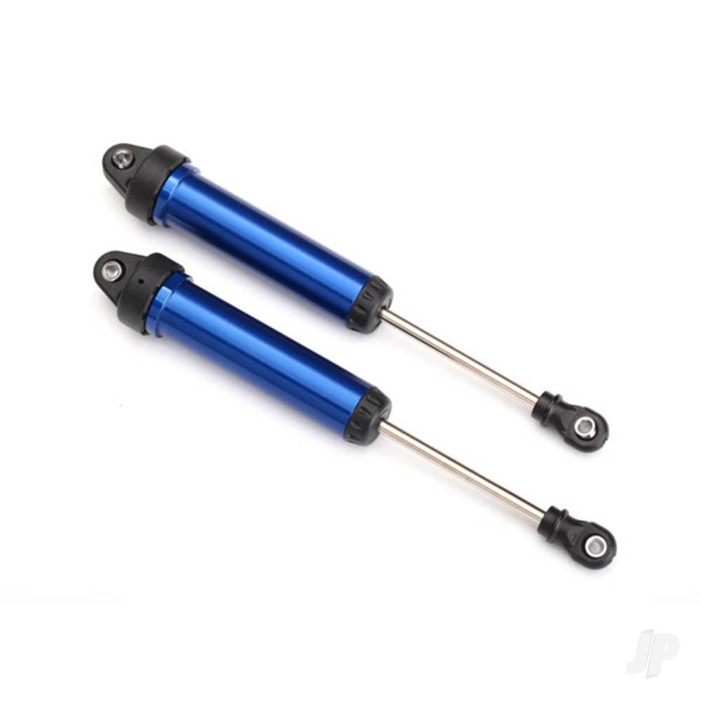 Shocks, GTR, 134mm, aluminium (Blue-anodised) (fully assembled with out springs) (Front, no threads) (2 pcs)