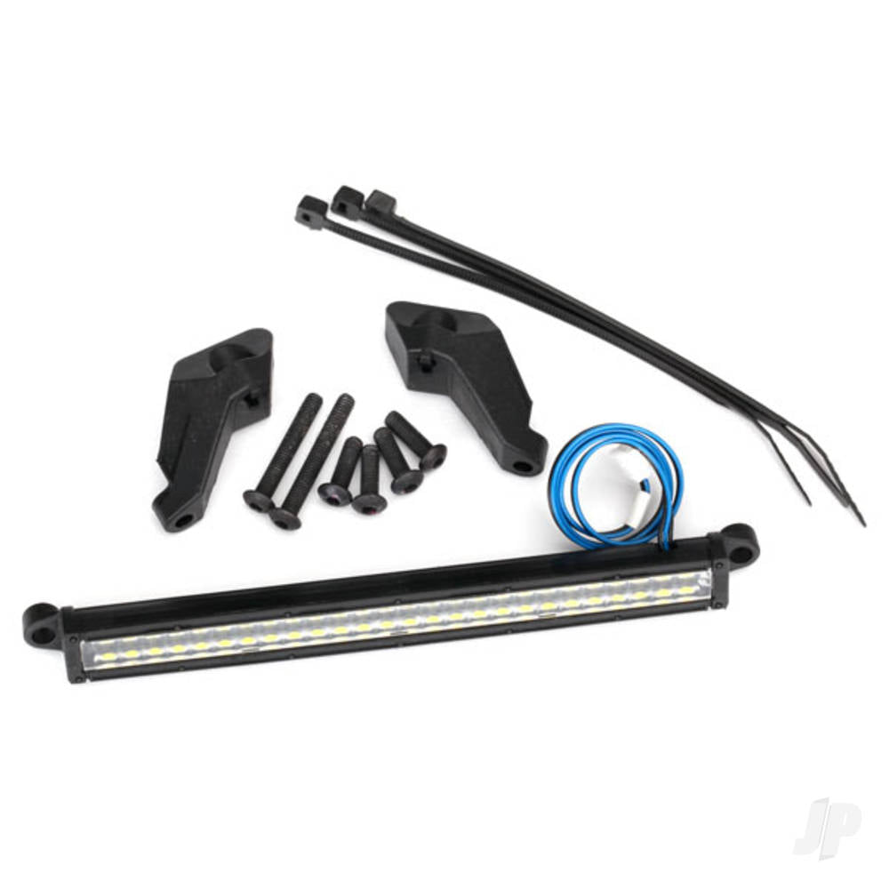 LED light bar, Front (high-voltage) (52 white LEDs (double row), 100mm wide)