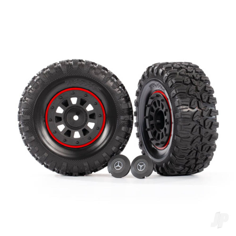 Tyres and Wheels, Assembled Glued 2.2in Tyres (2 pcs)