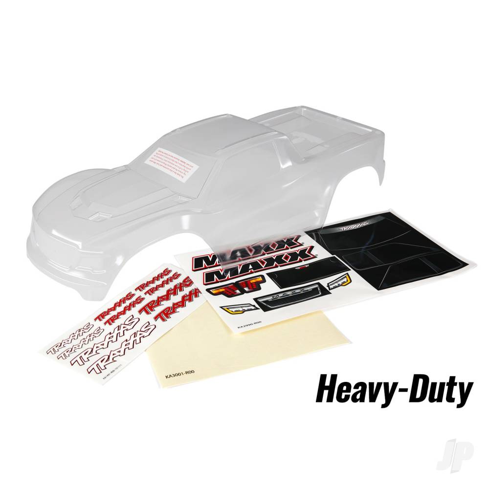 Body, Maxx, heavy duty (clear, untrimMedium, requires painting) / window masks / decal sheet