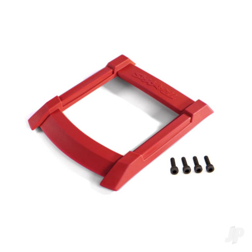 Skid plate, roof (Body) (Red) / 3x12mm CS (4 pcs)