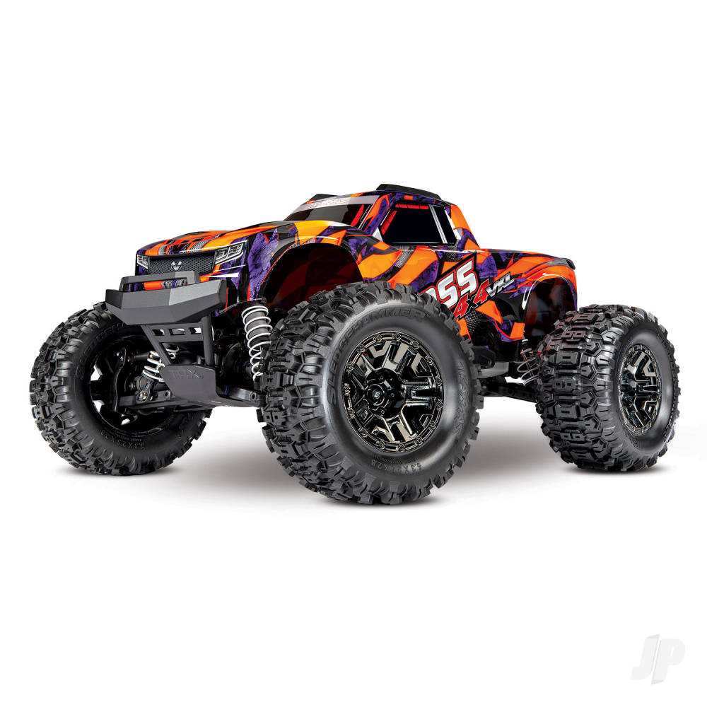 Orange Hoss 4X4 VXL 1:10 4WD Brushless Electric Monster Truck (+ TQi 2-ch, TSM, Self-Righting, VXL-3S, Velineon 540XL)