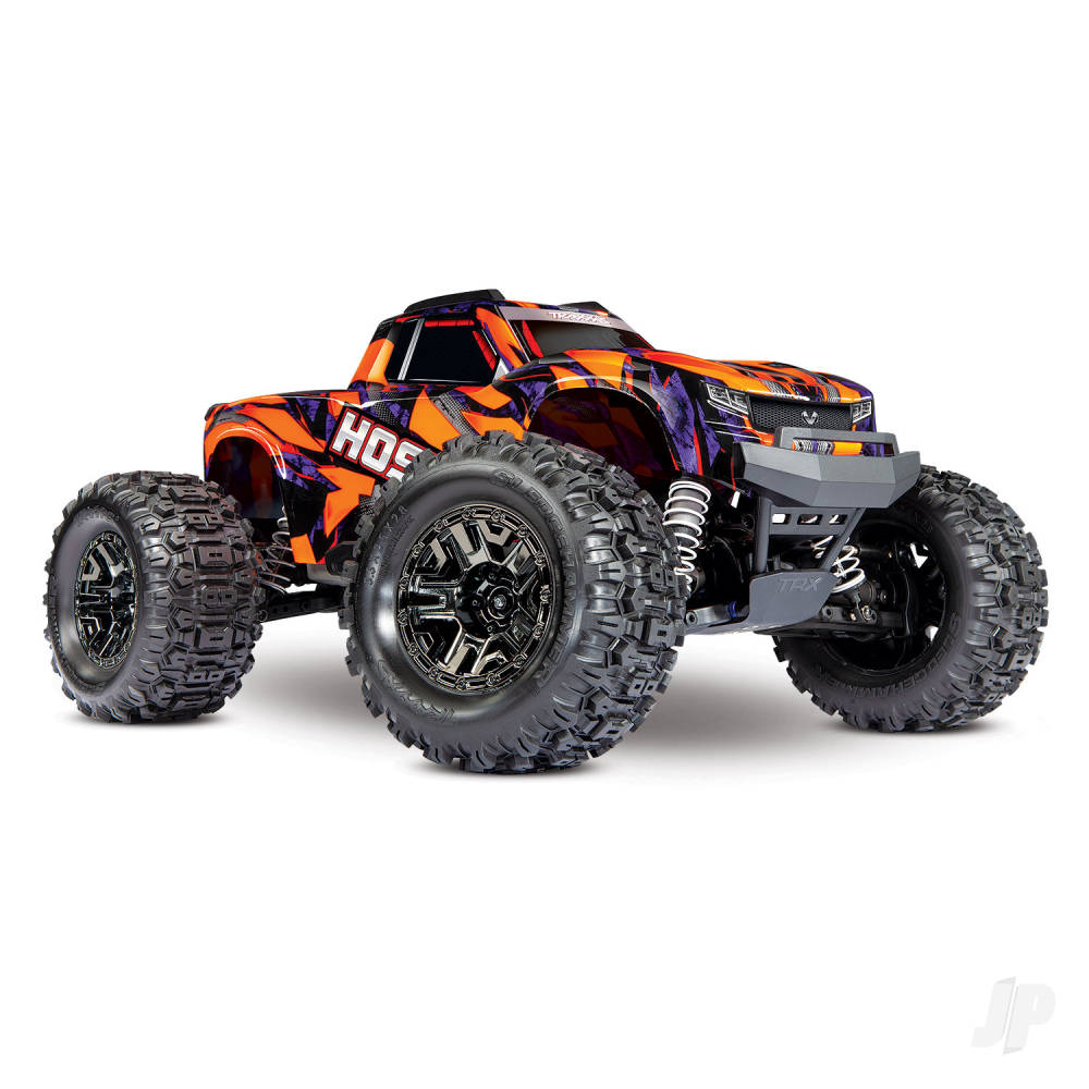 Orange Hoss 4X4 VXL 1:10 4WD Brushless Electric Monster Truck (+ TQi 2-ch, TSM, Self-Righting, VXL-3S, Velineon 540XL)