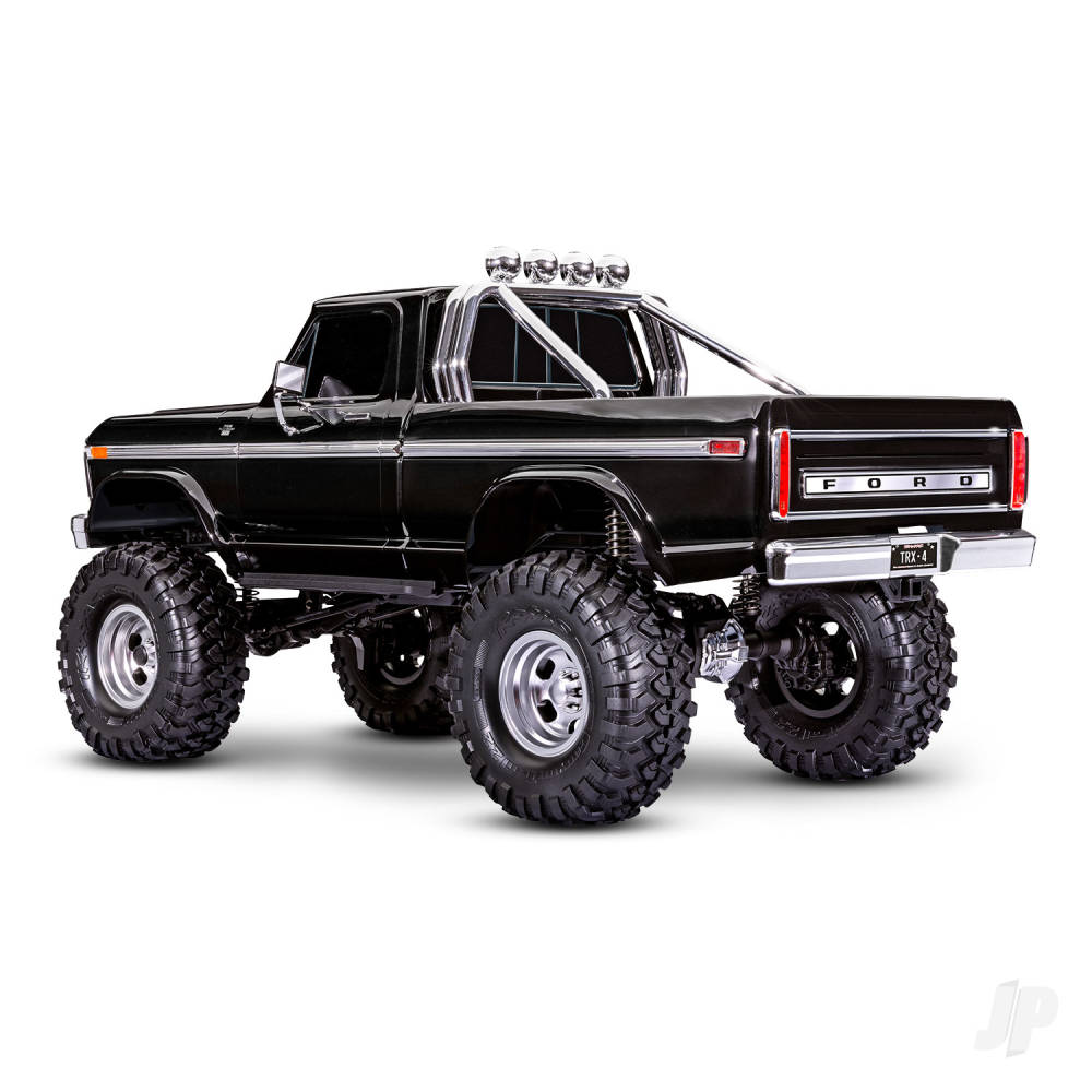 TRAXXAS TRX-4 Ford 1979 F-150 Ranger XLT High Trail Edition 1:10 4WD Electric Trail Crawler, Black