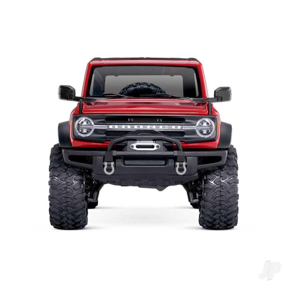 Traxxas Rapid Red TRX-4 2021 Ford Bronco 1:10 4X4 Electric Scale &amp; Trail Crawler (+ TQi 4-ch, XL-5 HV, Titan 550)