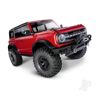 Traxxas Rapid Red TRX-4 2021 Ford Bronco 1:10 4X4 Electric Scale &amp; Trail Crawler (+ TQi 4-ch, XL-5 HV, Titan 550)