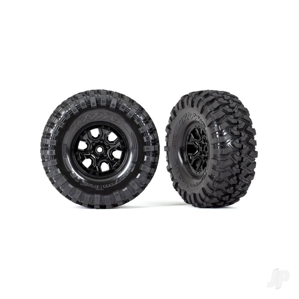 Tyres and wheels, assembled, glued (TRX-4 2021 Bronco 1.9' wheels, Canyon Trail 4.6x1.9' tyres) (2)