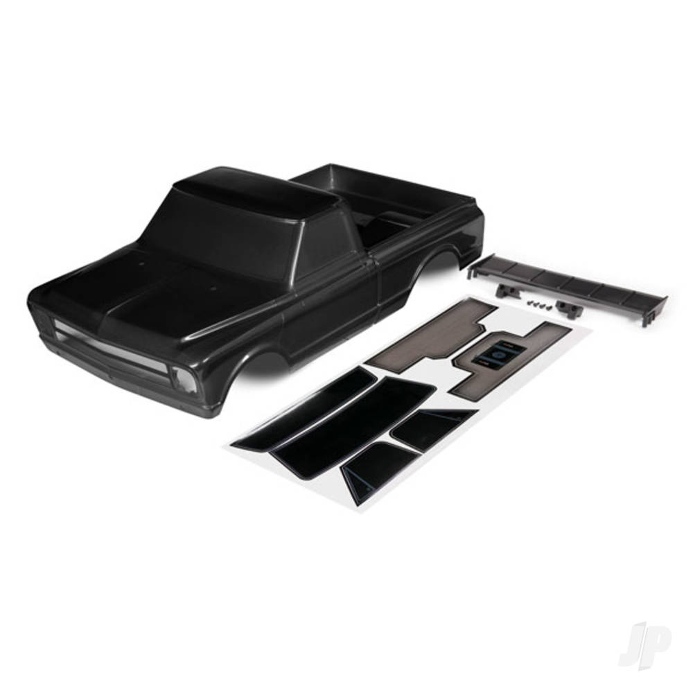 Body, Chevrolet C10 (black) (includes wing &amp; decals)