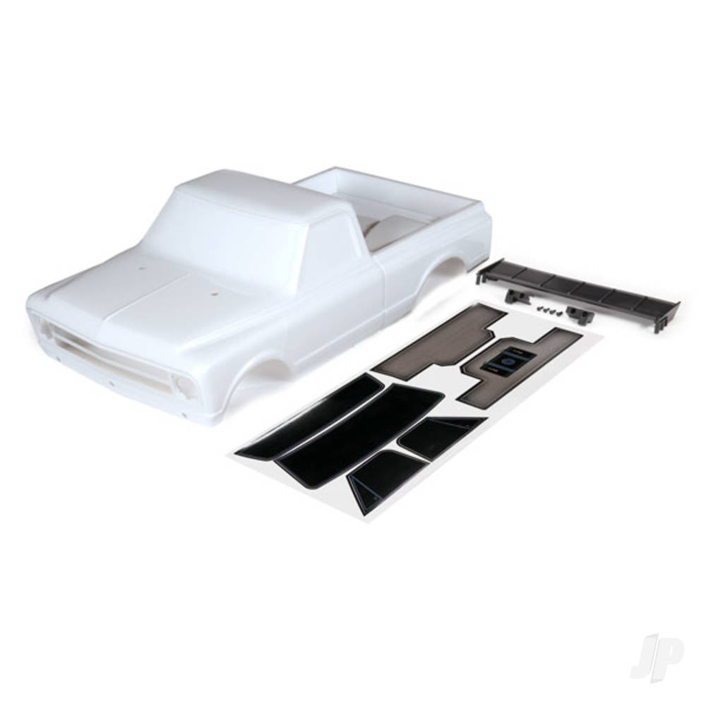 Body, Chevrolet C10 (white) (includes wing &amp; decals)