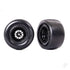 Tyres &amp; wheels, assembled, glued (Weld glossy black wheels, Mickey Thompson ET Drag Slicks, smoke, foam inserts) (rear) (2)