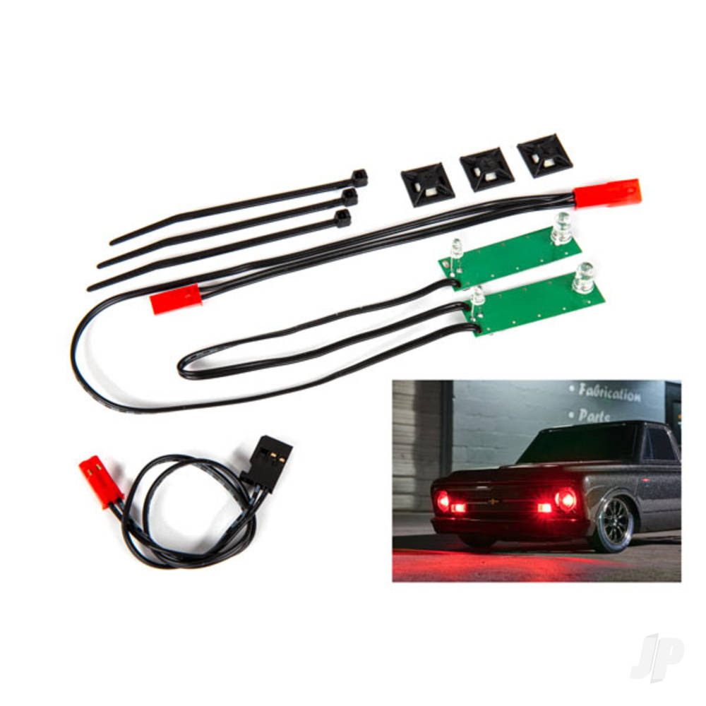 LED light set, front, complete (red) (includes light harness, power harness, zip ties (9))