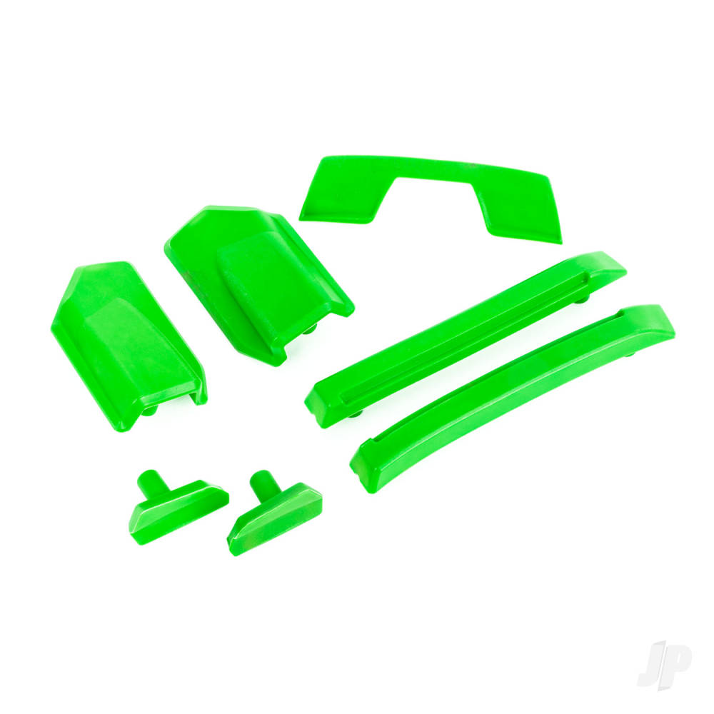 Body reinforcement set, green / skid pads (roof) (fits #9511 body)