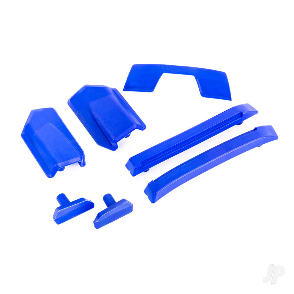 Body reinforcement set, blue / skid pads (roof) (fits #9511 body)