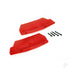 Mud guards, rear, red (left and right) / 3x15 CCS (2)