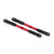 Camber links, rear, Sledge (TUBES red-anodised, 7075-T6 aluminium, stronger than titanium) (144mm) (2)/ rod ends, assembled with steel hollow balls (4)/ aluminium wrench, 8mm (1)