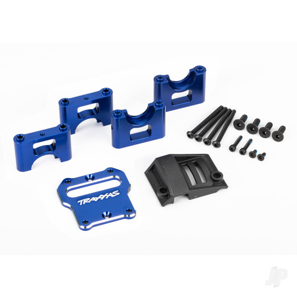 Mount, center differential carrier, 6061-T6 aluminium (blue-anodised)