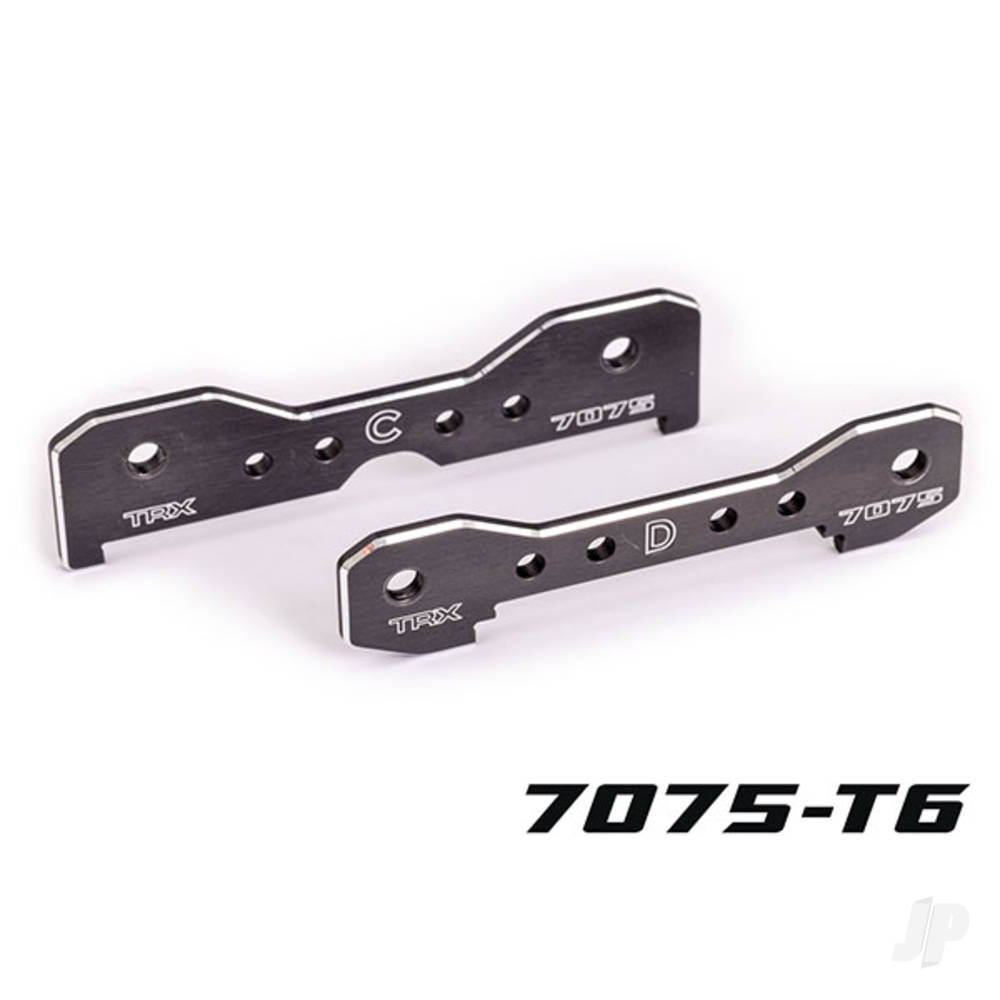 Tie bars, rear, 7075-T6 aluminium (dark titanium-anodised) (fits Sledge)