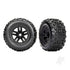 TRAXXAS Tyres and wheels, assembled, glued (3.8in black wheels, Sledgehammer Tyres, foam inserts) (2)