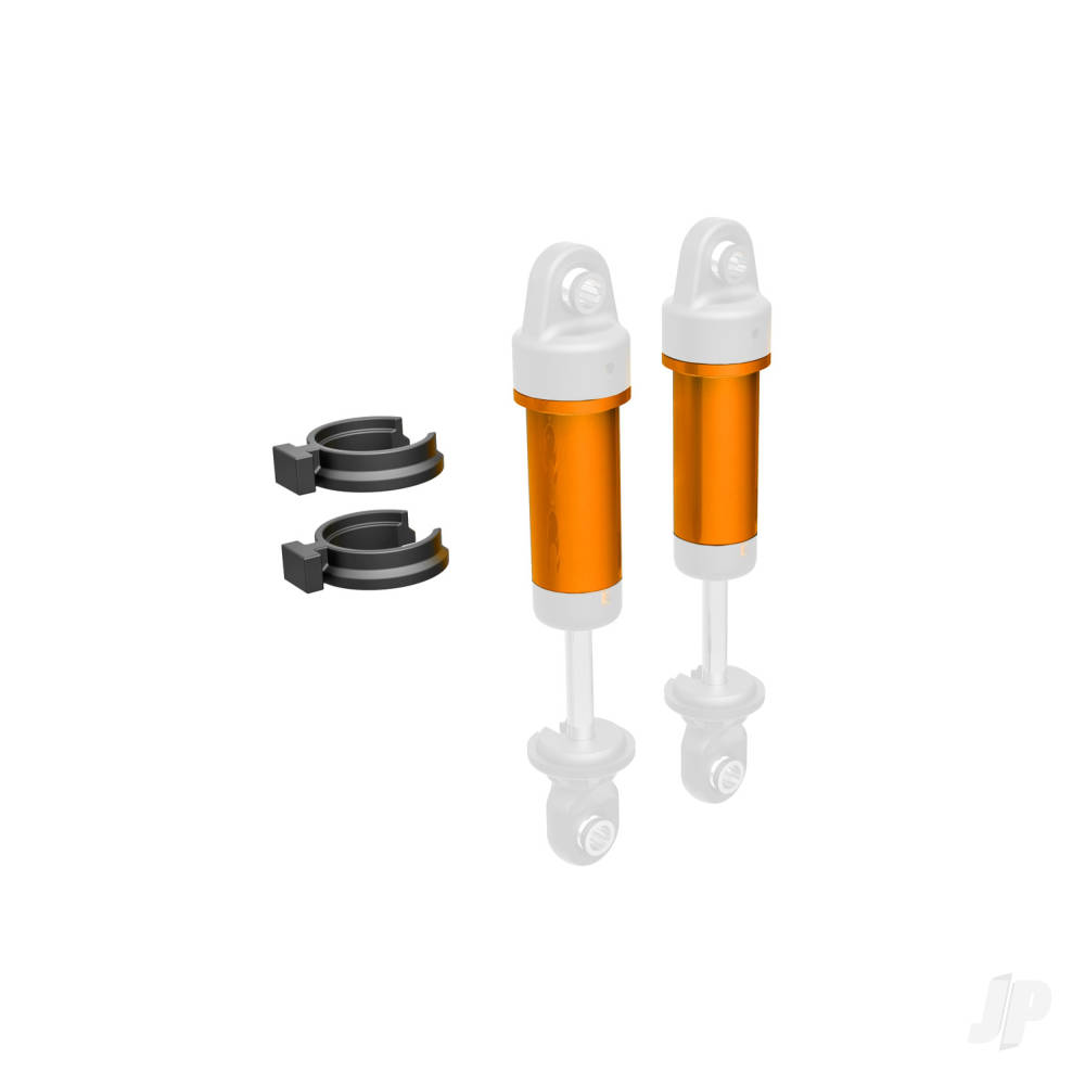 Body, GTM shock, 6061-T6 aluminium (orange-anodised) (includes spring pre-load spacers) (2)