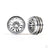 Wheels, 1.0in (satin chrome) (2)