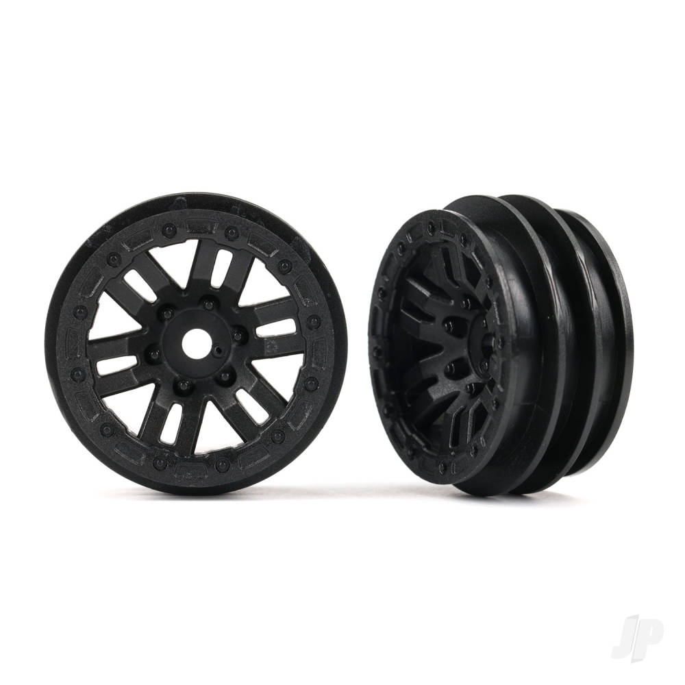 Wheels, 1.0in (black) (2)