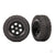 Tyres & wheels, assembled (black 1.0in wheels, BFGoodrich Mud-Terrain T/A KM3 2.2x1.0in Tyres) (2)