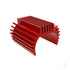 Heat sink, Titan 87T motor (6061-T6 Aluminium, red-anodised)