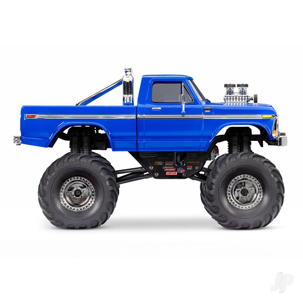 TRX-4MT Ford F-150 1:18 4WD Electric Monster Truck - Blue (+ TQ - ECM-2.5 - Titan 87T - 750mAh LiPo - USB charger)