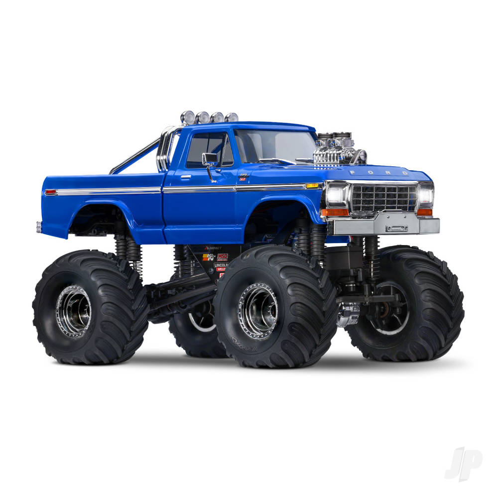 TRX-4MT Ford F-150 1:18 4WD Electric Monster Truck - Blue (+ TQ - ECM-2.5 - Titan 87T - 750mAh LiPo - USB charger)