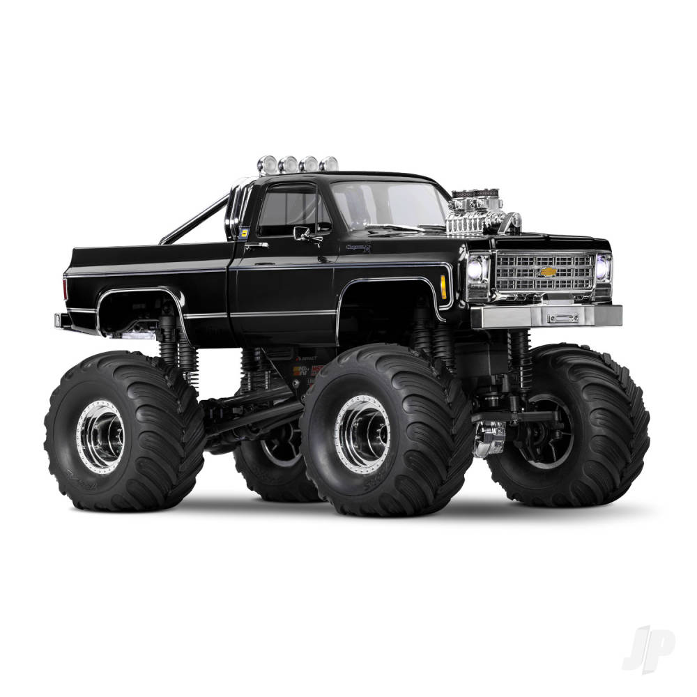 TRX-4MT Chevrolet K10 1:18 4WD Electric Monster Truck - Black (+ TQ - ECM-2.5 - Titan 87T - 750mAh LiPo - USB charger)